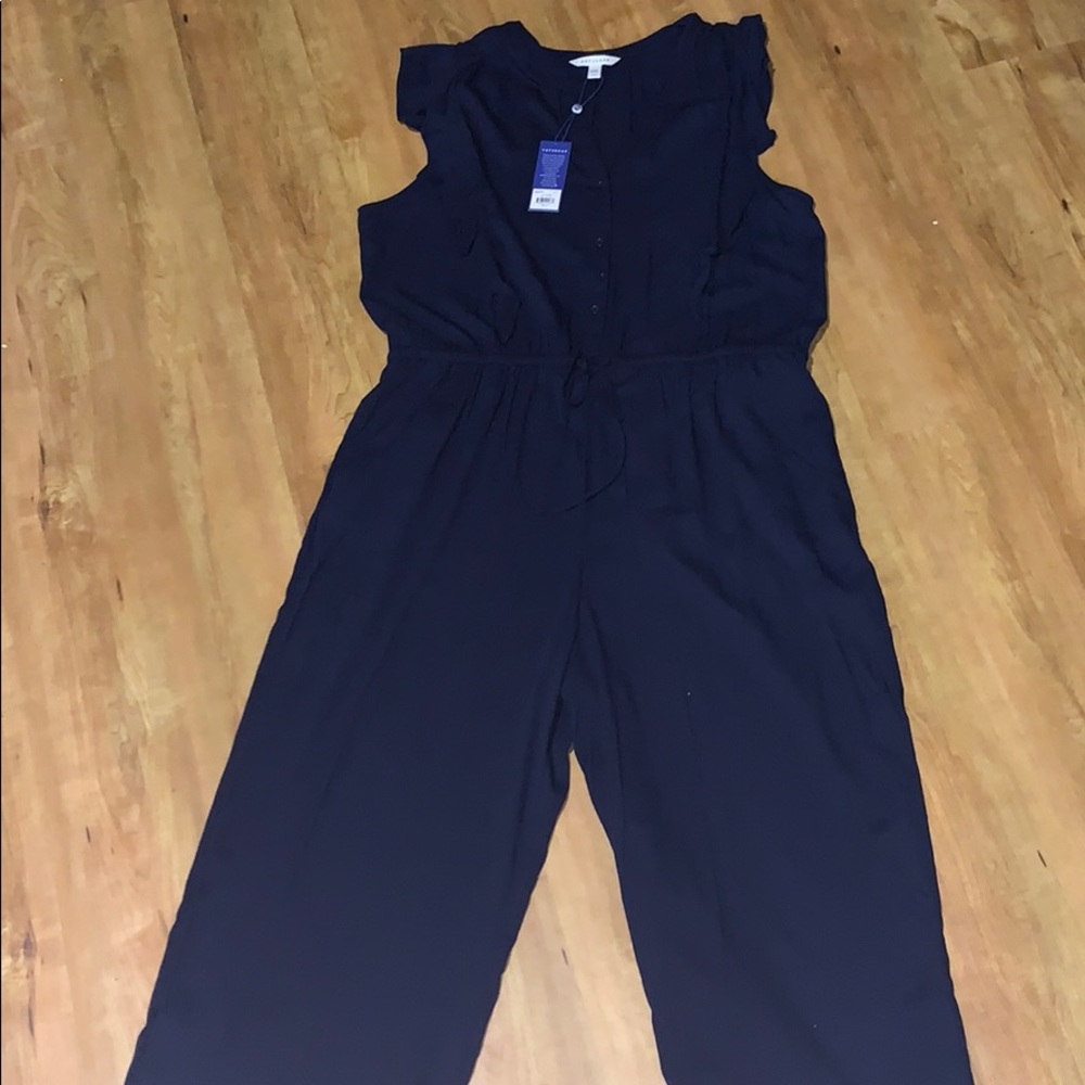 Blue jumpsuit